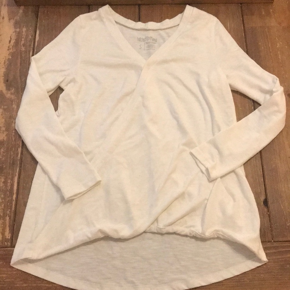 Latched mama ivory lightweight nursing sweater